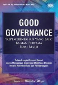 GOOD GOVERNANCE : KEPEMERINTAHAN YANG BAIK