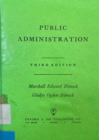 PUBLIC ADMINISTRATION THIRD EDITION