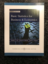 BASIC STATISTICS FOR BUSINESS & ECONOMIC SIX EDITION