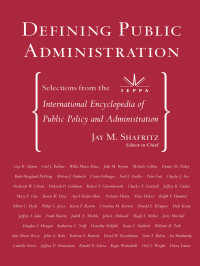 DEFINING PUBLIC ADMINISTRATION