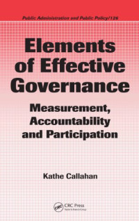 ELEMENTS OF EFFECTIVE GOVERNANCE