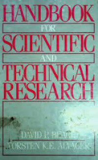 HANDBOOK FOR SCIENTIFIC AND TECHNICAL RESEARCH