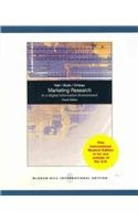 Image of MARKETING RESEARCH IN A DIGITAL INFORMATION ENVIRONMENT