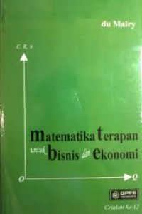 MATEMATIKA TERAPAN UNTUK BISNIS DAN EKONOMI