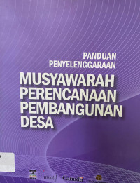 PANDUAN PENYELENGGARAAN MUSYAWARAH PEMBANGUNAN DESA