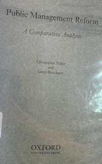 PUBLIC MANAGEMENT REFORM A COMPARATIVE ANALYSIS