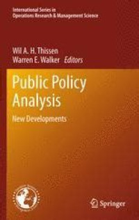 PUBLIC POLICY ANALYSIS : NEW DEVELOPMENTS